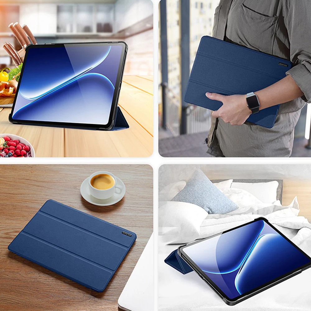Schutzhülle mit Klappe für OnePlus Pad Go 2, Dux Ducis Domo, Dunkelblau - Image 9