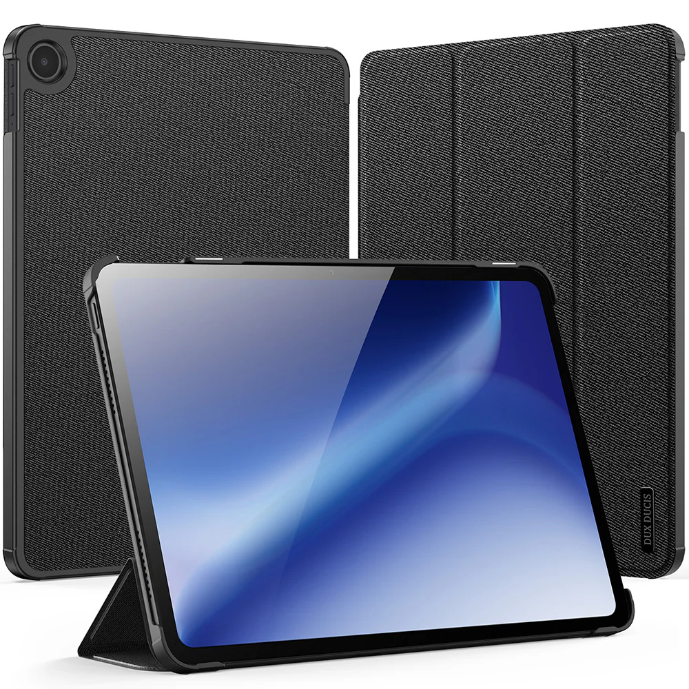 Schutzhülle mit Klappe für OnePlus Pad Go 2, Dux Ducis Domo, Schwarz