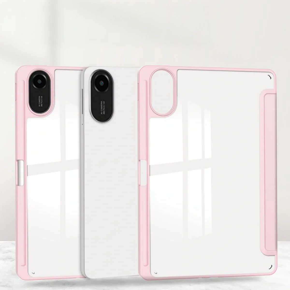 Schutzhülle mit Klappe für Xiaomi Redmi Pad 2, Bizon Case Tab Clear Matt, Rosa - Image 7
