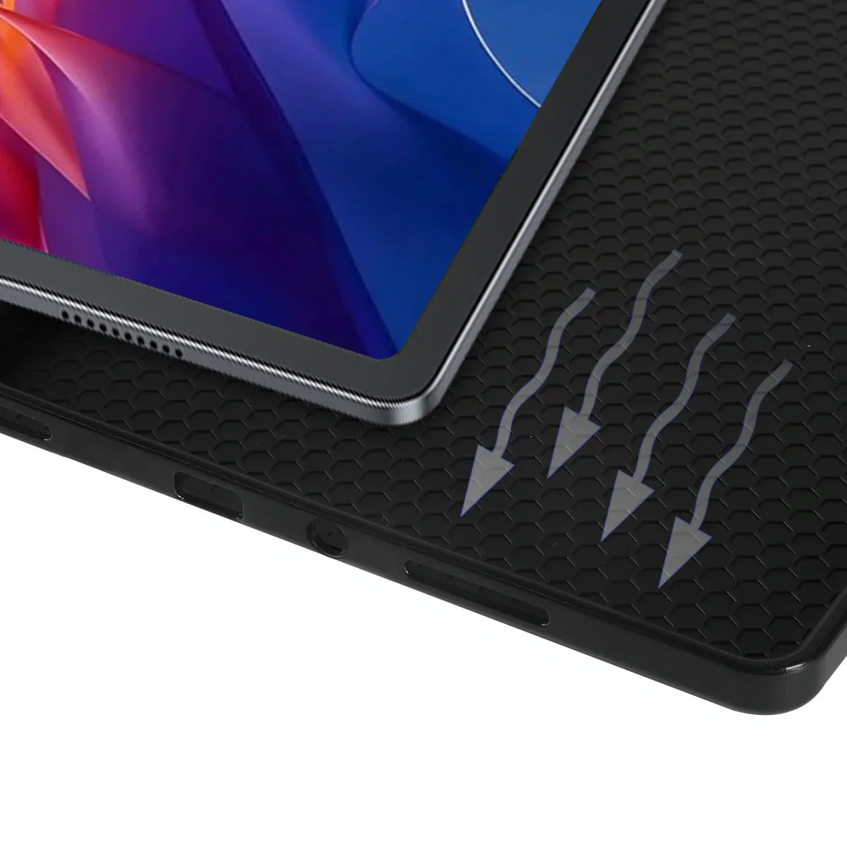 Schutzhülle mit Klappe für Xiaomi Redmi Pad 2, Bizon Case Tab Lizard, Rosegold - Image 4