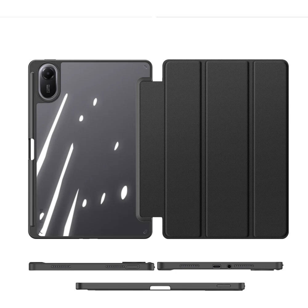 Schutzhülle mit Klappe für Xiaomi Redmi Pad 2, Dux Ducis Toby, Schwarz - Image 5