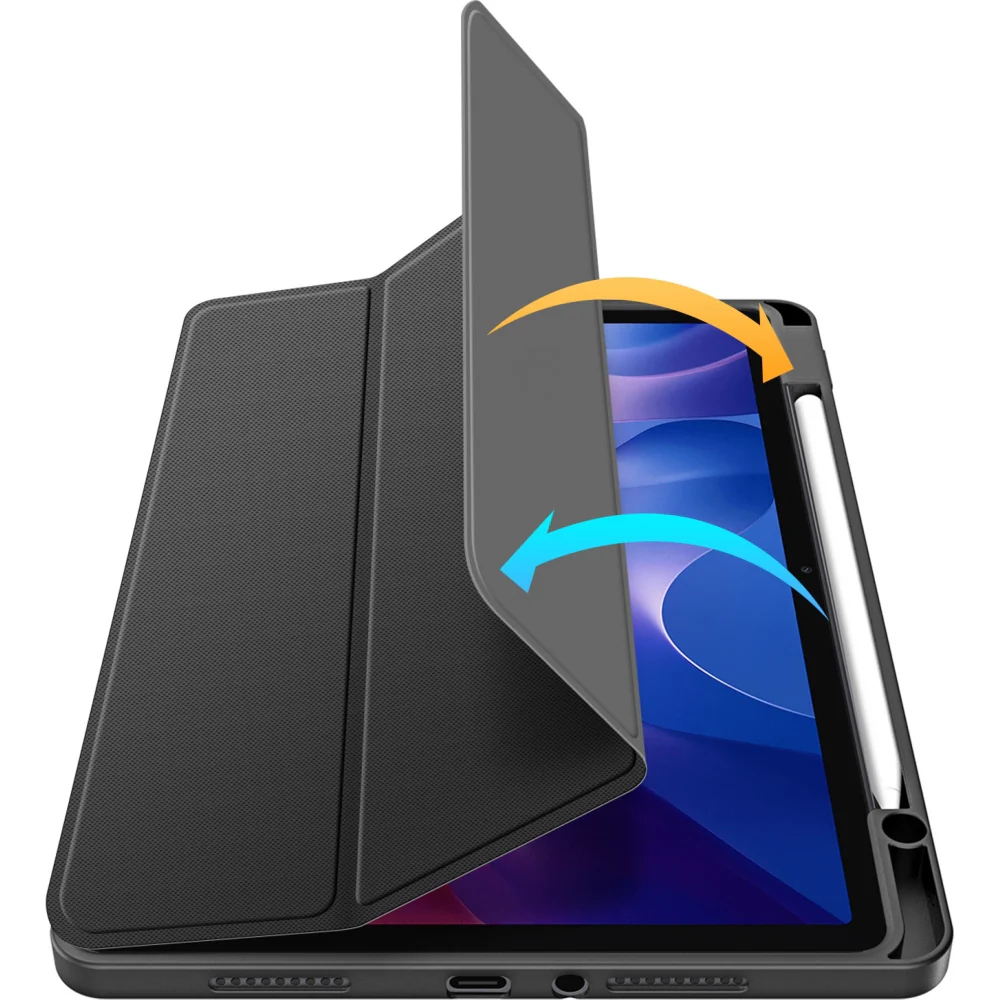 Schutzhülle mit Klappe für Xiaomi Redmi Pad 2, Dux Ducis Toby, Schwarz - Image 6