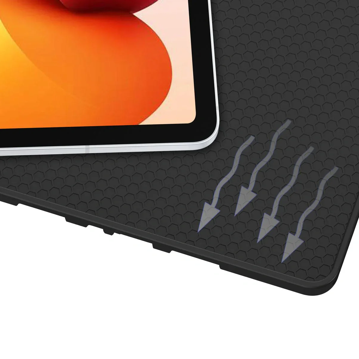 Schutzhülle mit Klappe für Xiaomi POCO Pad M1 / Redmi Pad 2 Pro, Bizon Case Tab Lizard, Rosegold - Image 4
