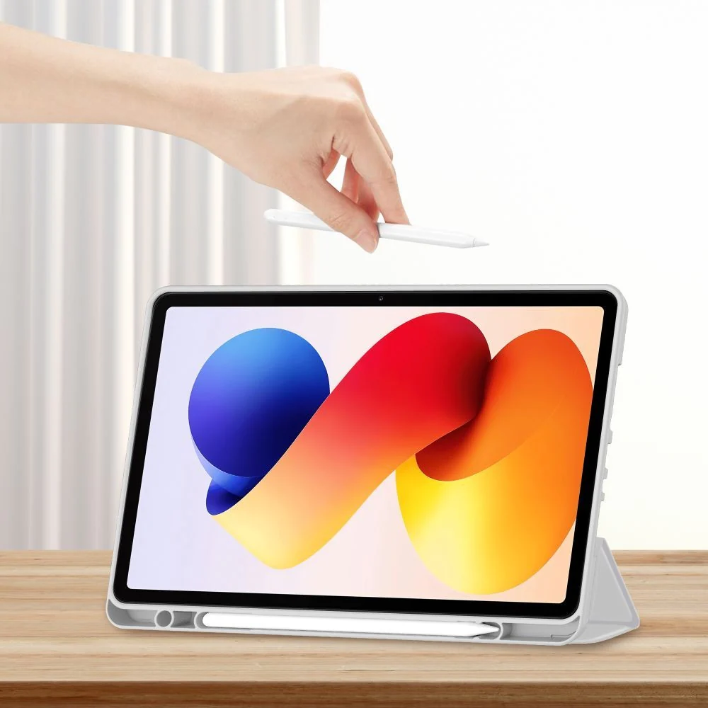 Schutzhülle mit Klappe für Xiaomi Redmi Pad 2 Pro, Tech-Protect SC Pen, Grau - Image 7