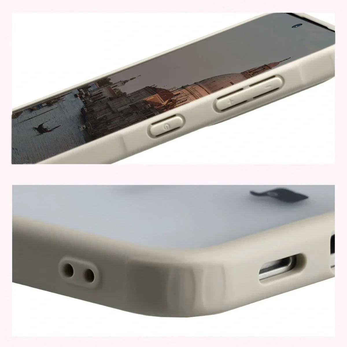 Schutzhülle mit Magnetring + gehärtetem Glas Bizon MatteO Pack für Galaxy A57 5G, Getönt-Beige - Image 6