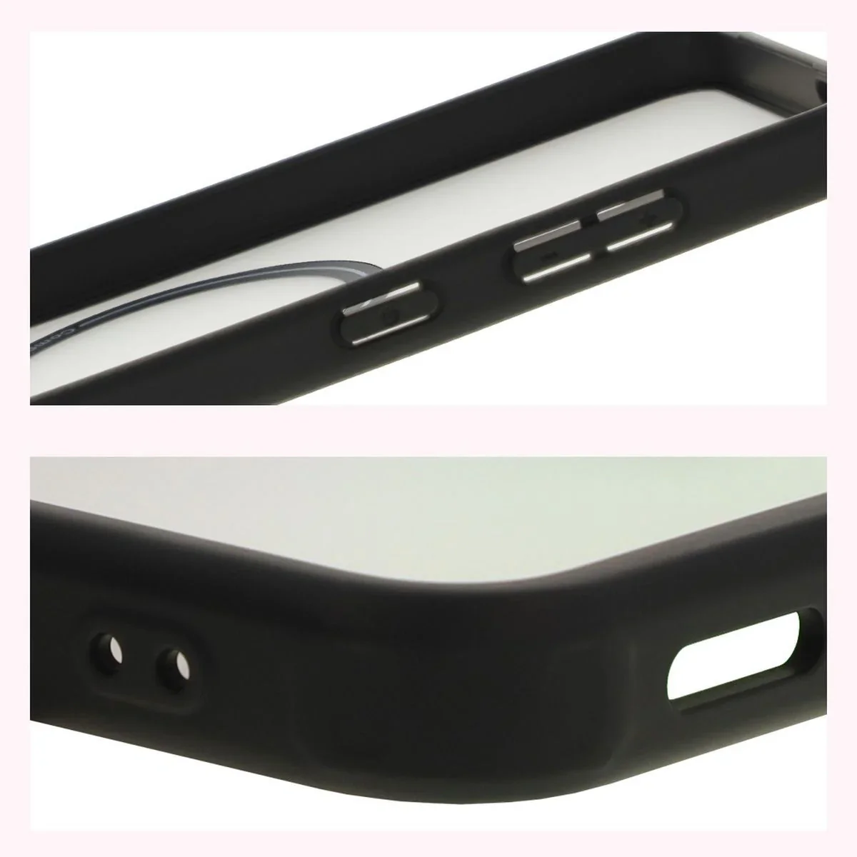 Schutzhülle mit Magnetring + gehärtetem Glas Bizon MatteO Pack für Galaxy S25, Getönt-Schwarz - Image 6