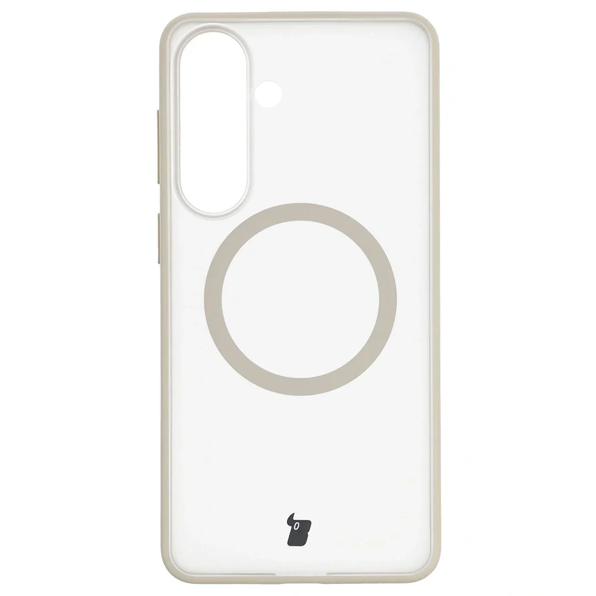 Schutzhülle mit Magnetring + gehärtetem Glas Bizon MatteO Pack für Galaxy S26 Plus, Getönt-Beige - Image 2