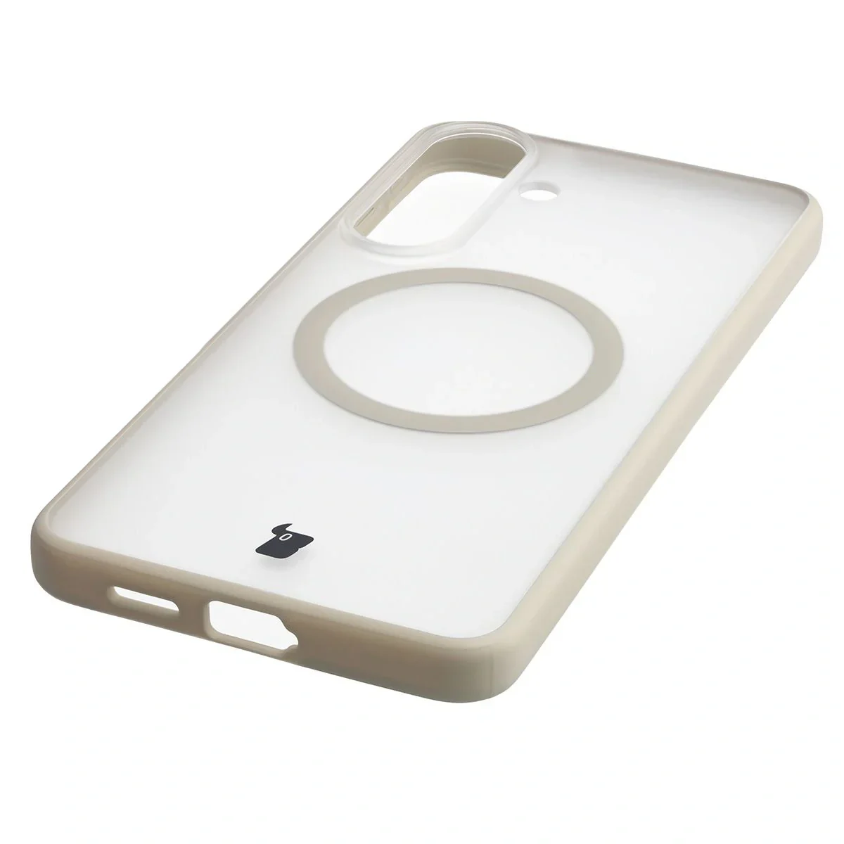 Schutzhülle mit Magnetring + gehärtetem Glas Bizon MatteO Pack für Galaxy S26 Plus, Getönt-Beige - Image 7