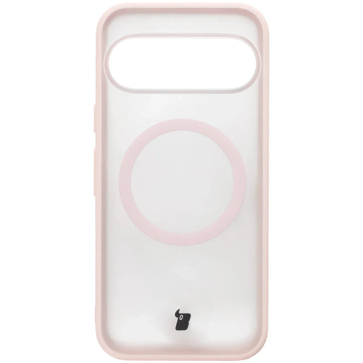Schutzhülle mit Magnetring + gehärtetem Glas Bizon MatteO Pack für Google Pixel 10 / 10 Pro, Getönt-Hellrosa - Image 2