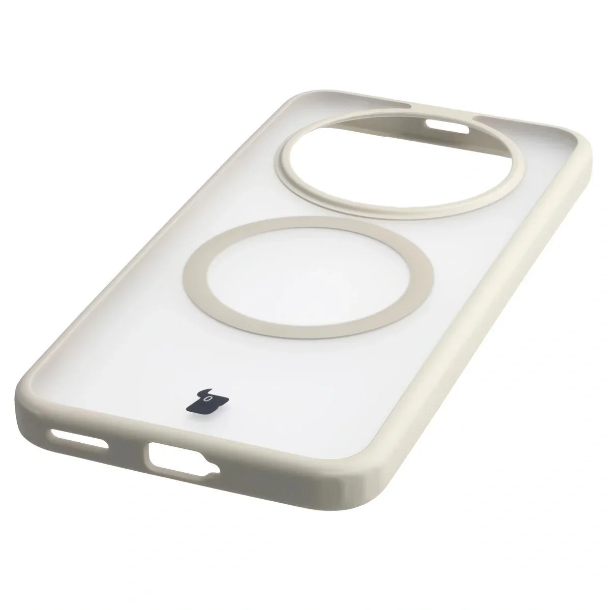 Schutzhülle mit Magnetring + gehärtetem Glas Bizon MatteO Pack für Honor Magic8 Lite, Getönt-Beige - Image 7