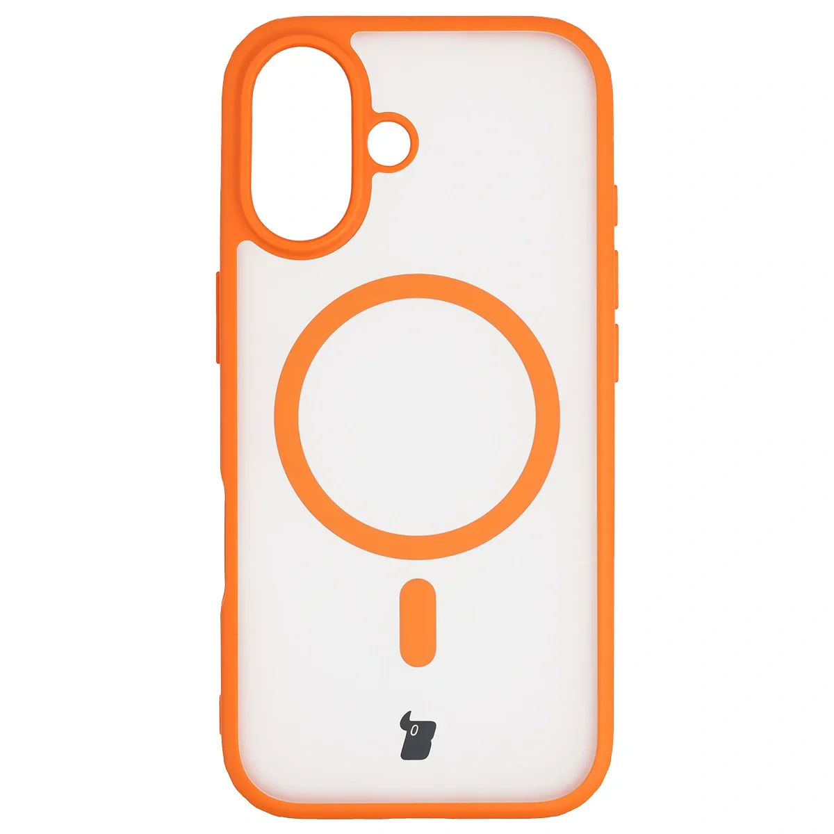 Schutzhülle mit Magnetring + gehärtetem Glas Bizon MatteO Pack für iPhone 17, Getönt-Orange - Image 2