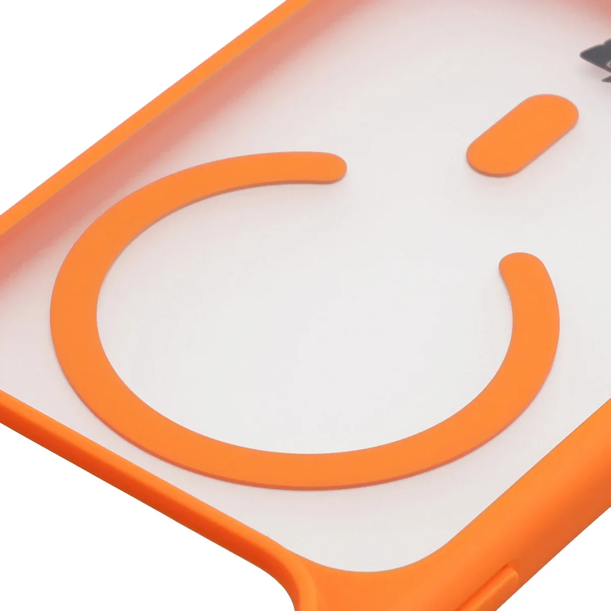 Schutzhülle mit Magnetring + gehärtetem Glas Bizon MatteO Pack für iPhone 17 Pro, Getönt-Orange - Image 4