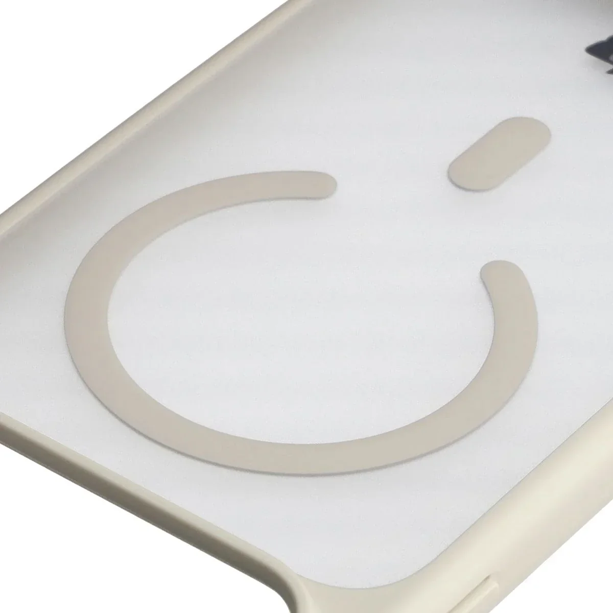 Schutzhülle mit Magnetring + gehärtetem Glas Bizon MatteO Pack für iPhone 17 Pro Max, Getönt-Beige - Image 4