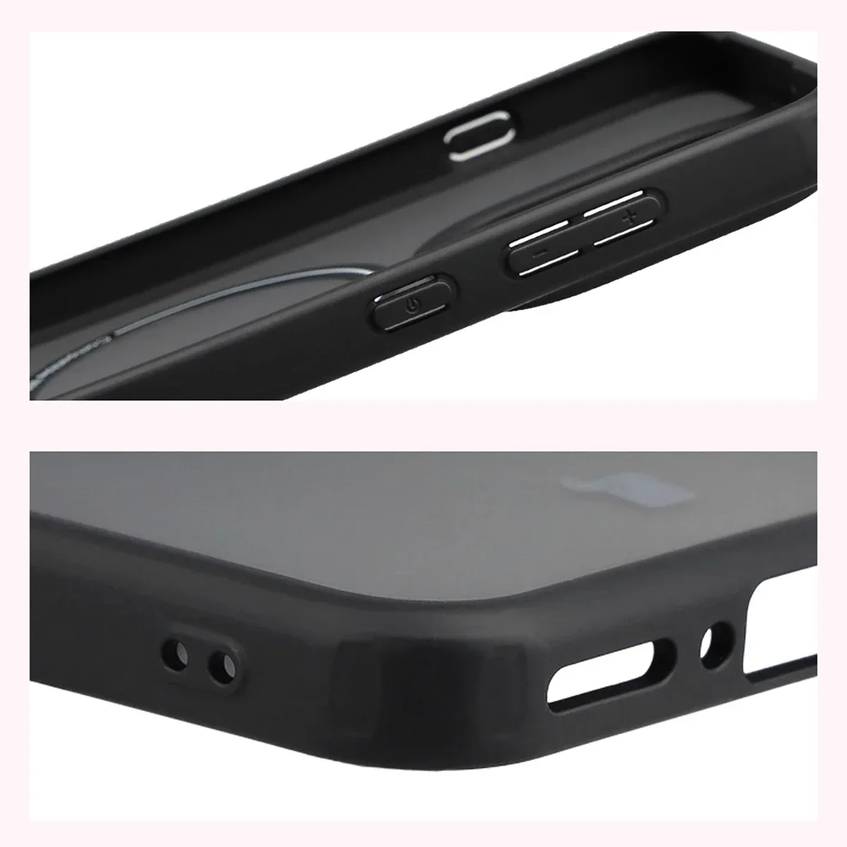 Schutzhülle mit Magnetring + gehärtetem Glas Bizon MatteO Pack für Oppo Find X9, Getönt-Schwarz - Image 6