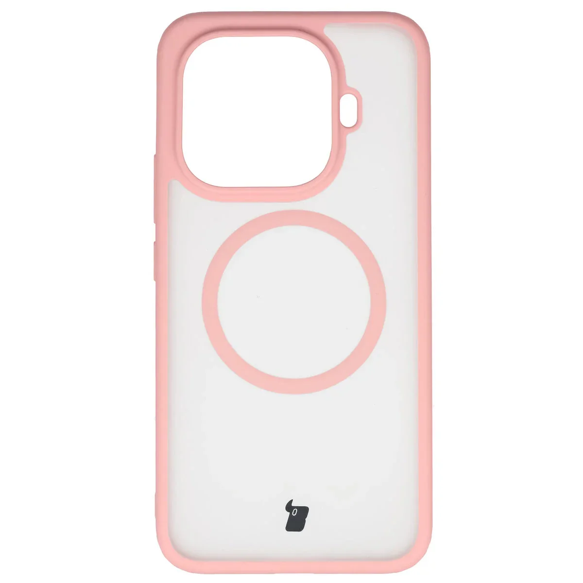 Schutzhülle mit Magnetring + gehärtetem Glas Bizon MatteO Pack für Xiaomi 15T Pro, Getönt-Hellrosa - Image 2