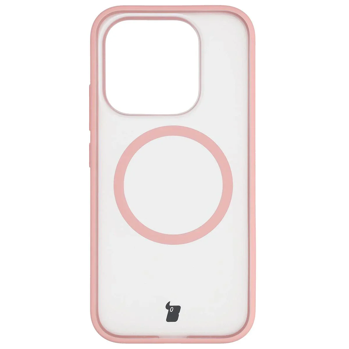 Schutzhülle mit Magnetring + gehärtetem Glas Bizon MatteO Pack für Xiaomi 17, Getönt-Hellrosa - Image 2