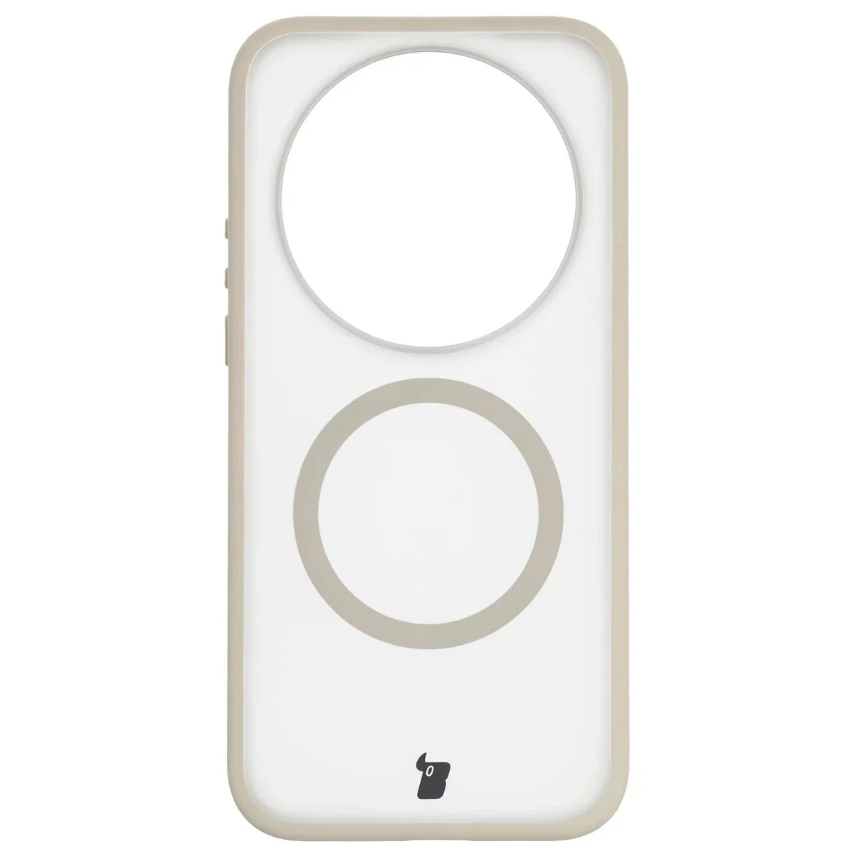 Schutzhülle mit Magnetring + gehärtetem Glas Bizon MatteO Pack für Xiaomi 17 Ultra, Getönt-Beige - Image 2
