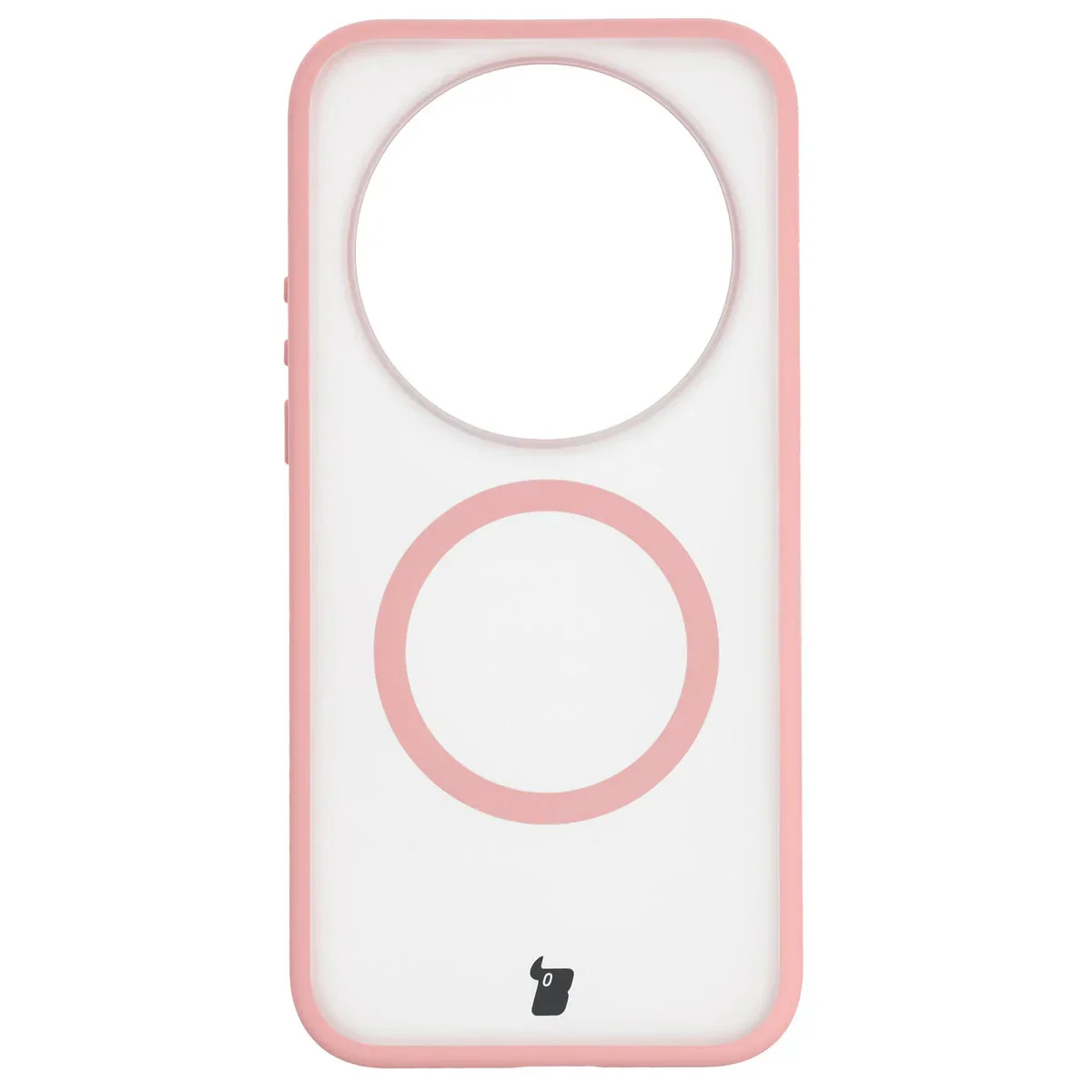 Schutzhülle mit Magnetring + gehärtetem Glas Bizon MatteO Pack für Xiaomi 17 Ultra, Getönt-Hellrosa - Image 2