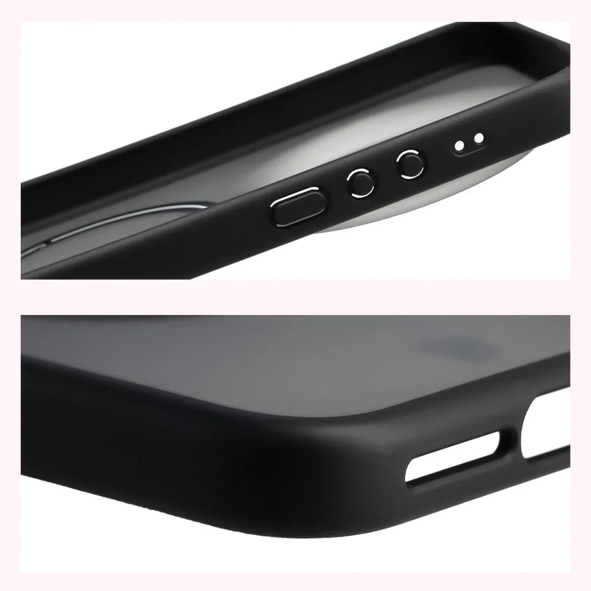 Schutzhülle mit Magnetring + gehärtetem Glas Bizon MatteO Pack für Xiaomi 17 Ultra, Getönt-Schwarz - Image 6