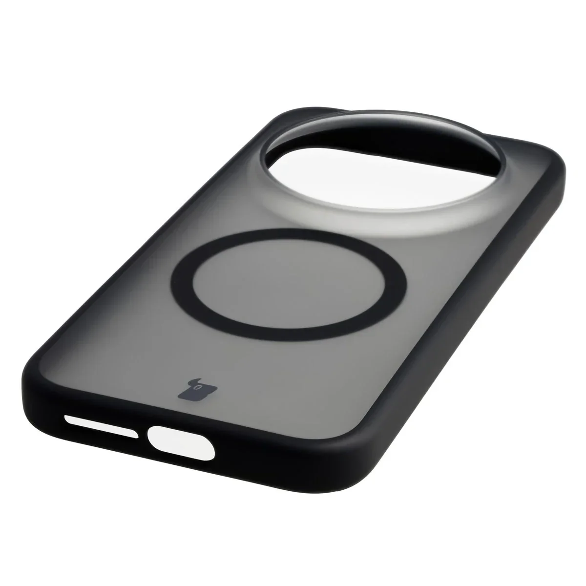 Schutzhülle mit Magnetring + gehärtetem Glas Bizon MatteO Pack für Xiaomi 17 Ultra, Getönt-Schwarz - Image 7