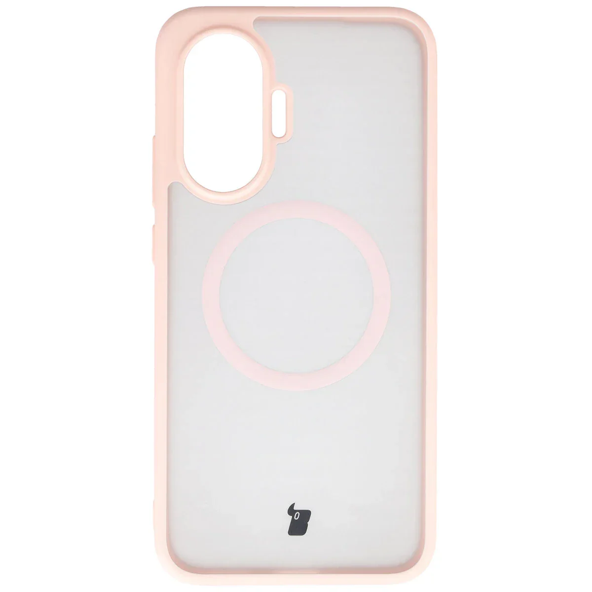 Schutzhülle mit Magnetring + gehärtetem Glas Bizon MatteO Pack für Xiaomi POCO F7, Getönt-Rosa - Image 2
