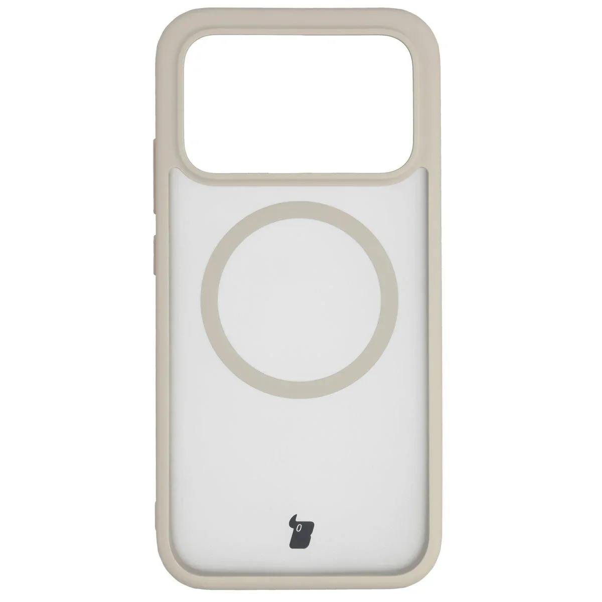 Schutzhülle mit Magnetring + gehärtetem Glas Bizon MatteO Pack für Xiaomi POCO F8 Pro, Getönt-Beige - Image 2