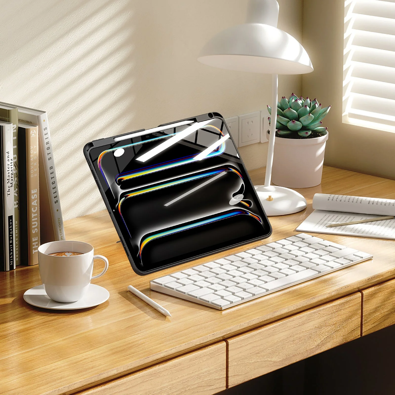 Schutzhülle mit Ständer für iPad Pro 11 M5 2025 / Pro 11" M4 2024, Dux Ducis Axis, Transparent-Schwarz - Image 12