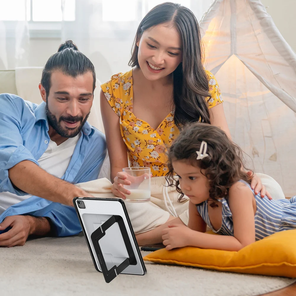 Schutzhülle mit Ständer für iPad Air 11" / 10.9" 2020-2026 / Pro 11" 2018-2022, Dux Ducis Axis, Transparent-schwarz - Image 15