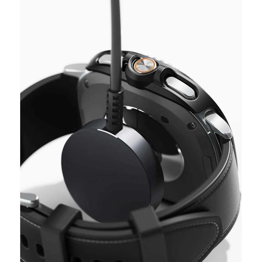 Schutzhülle Ringke Slim 2-pack für Galaxy Watch 8 Classic 46mm, Transparent und Schwarz - Image 2