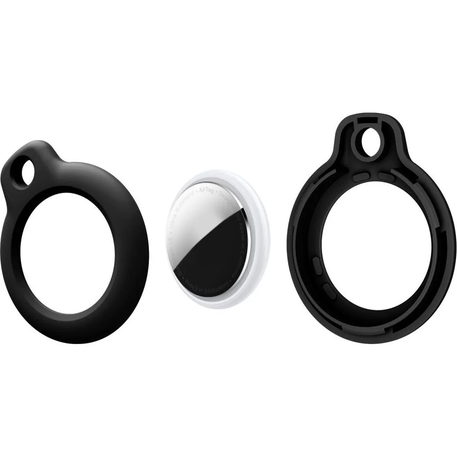 Schutzhülle / Schlüsselanhänger für Apple AirTag, Tech-Protect Rough, 2 Stück, Schwarz - Image 3