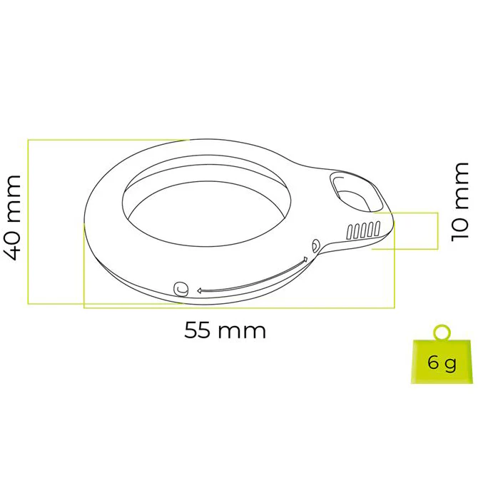 Schutzhülle / Schlüsselanhänger für Apple AirTag, Mobile Origin AirTag Loop Case A1, Rosa - Image 5