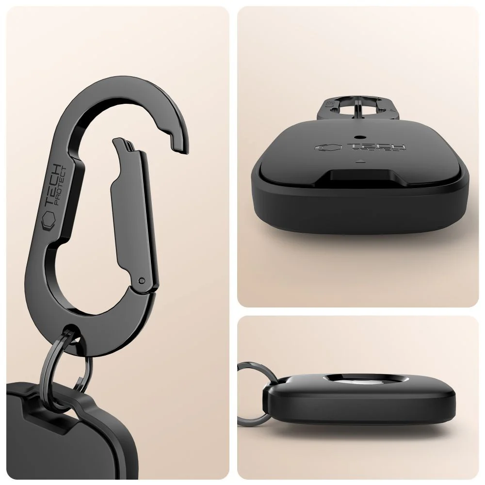 Schutzhülle / Schlüsselanhänger für Apple AirTag, Tech-Protect Velar, Schwarz - Image 4