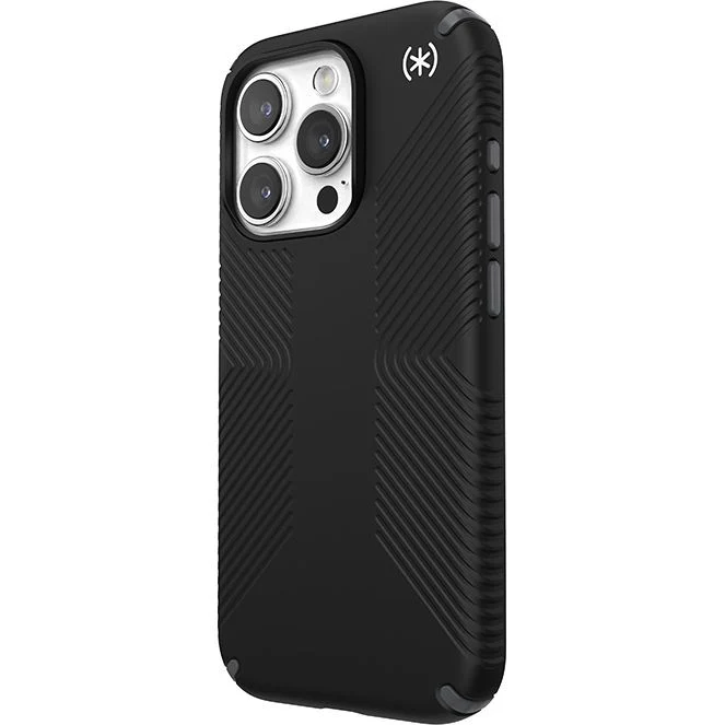 Schutzhülle Speck Presidio2 Grip für Apple iPhone 15 Pro, Schwarz und Grau - Image 3