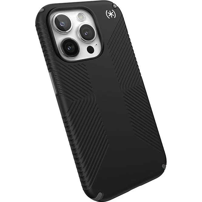 Schutzhülle Speck Presidio2 Grip für Apple iPhone 15 Pro, Schwarz und Grau - Image 5