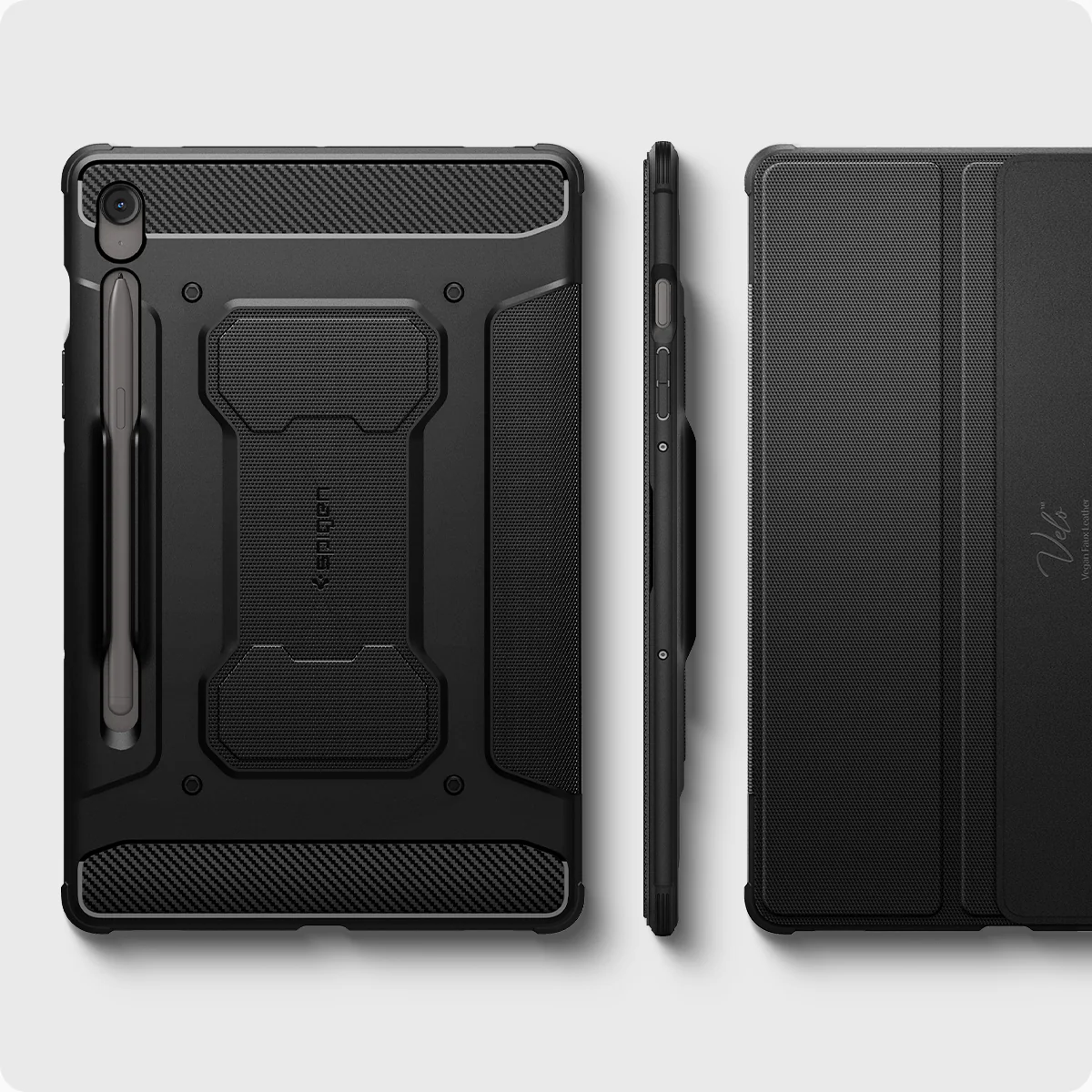 Schutzhülle Spigen Rugged Armor Pro für Galaxy Tab S10 FE / Tab S9, Schwarz - Image 13