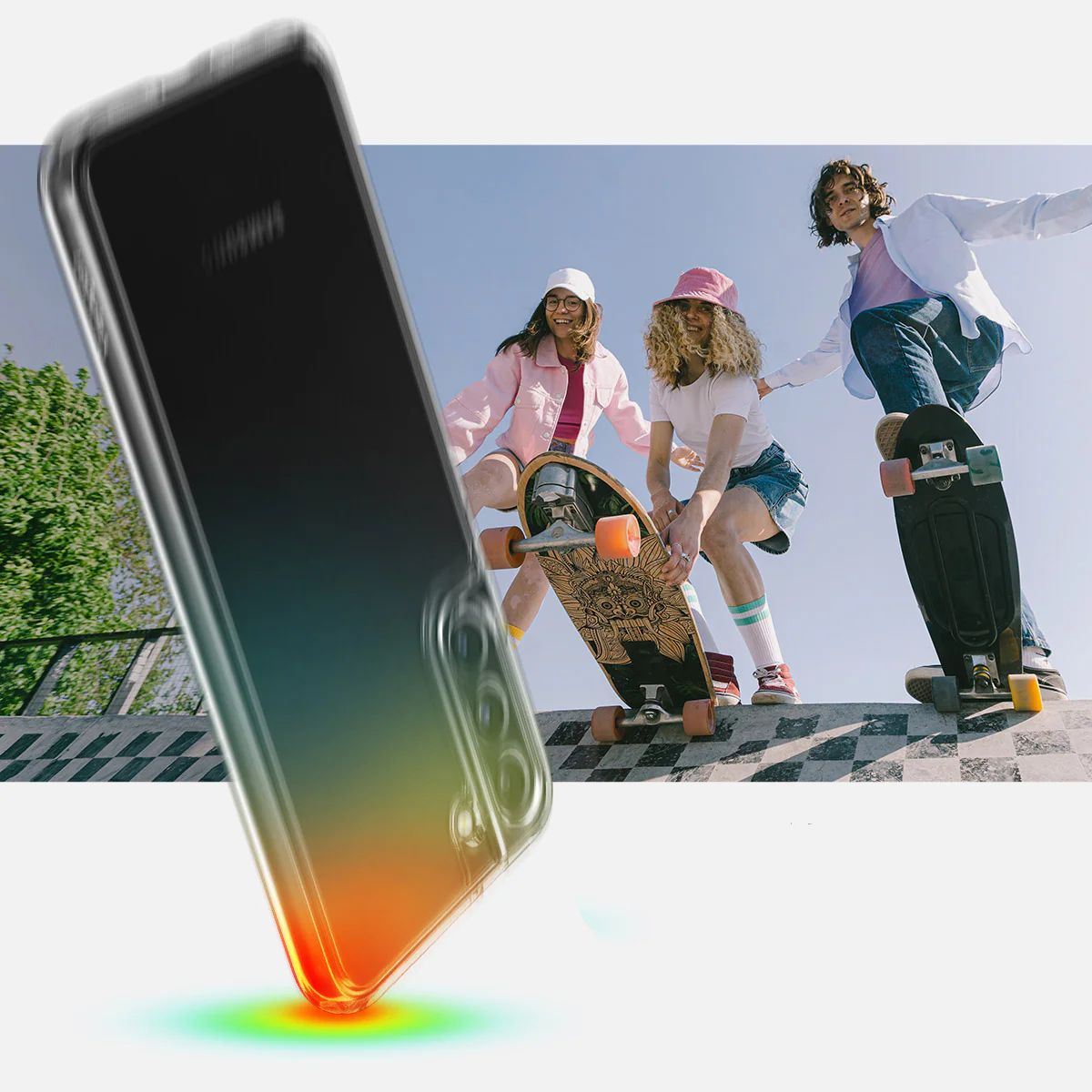 Schutzhülle Spigen Ultra Hybrid für Galaxy S22 Plus, Transparent - Image 11