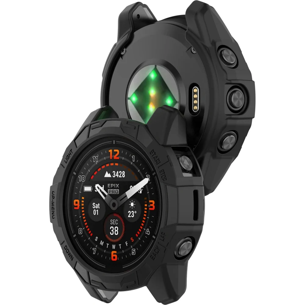 Schutzhülle Tech-Protect Defense Air für Garmin Fenix 7 / 7 Pro, Schwarz - Image 2