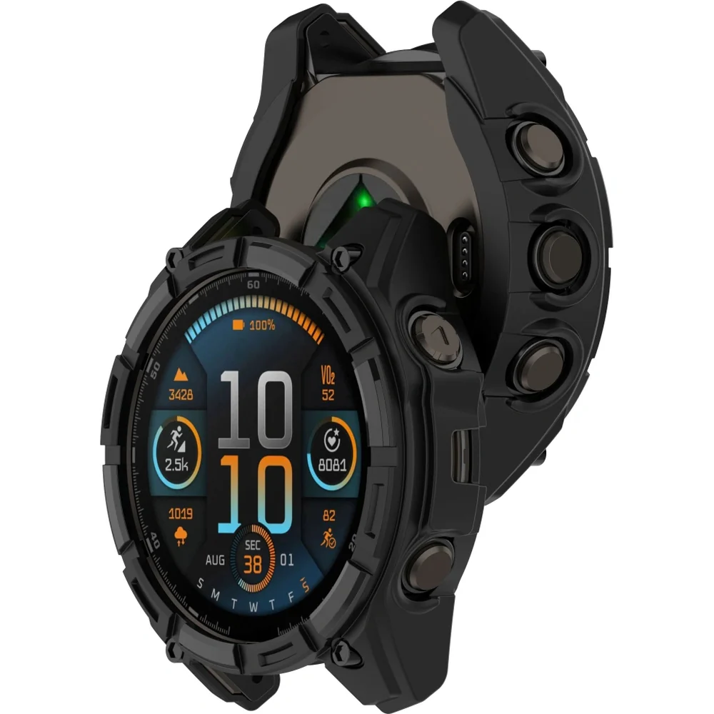 Schutzhülle Tech-Protect Defense Air für Garmin Fenix 8 47 mm, Schwarz - Image 2
