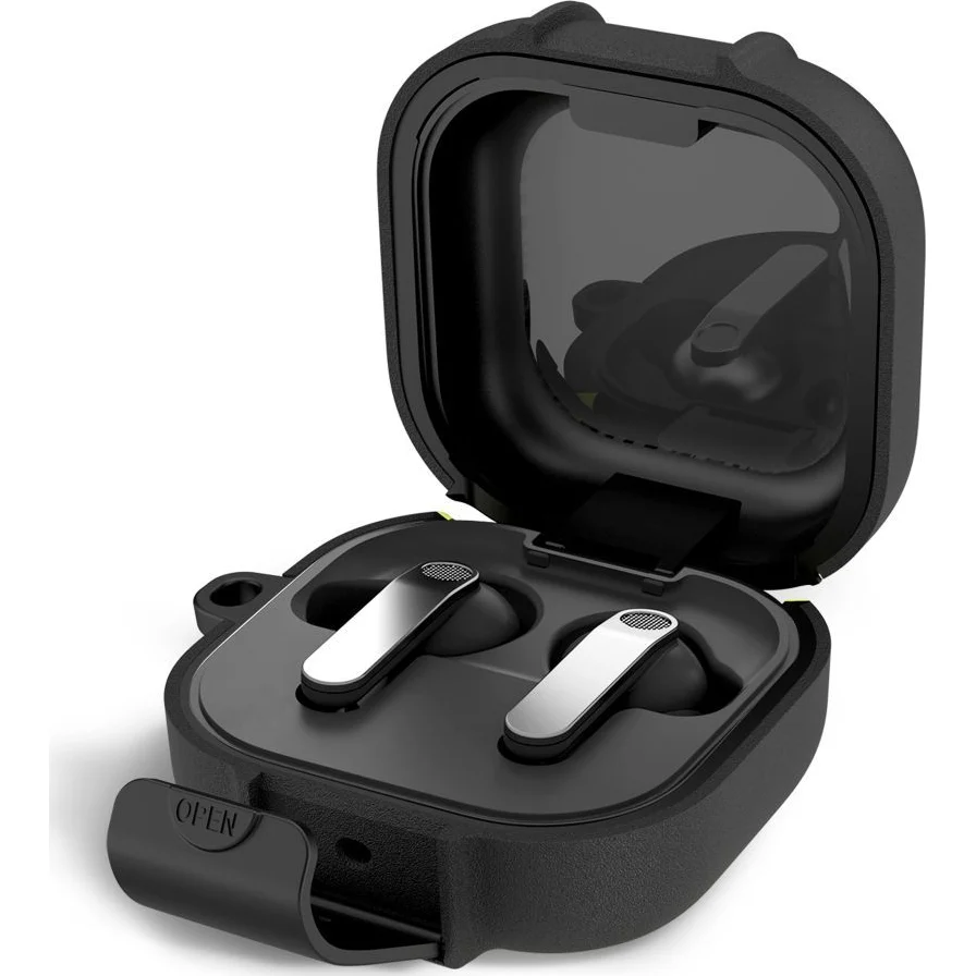 Schutzhülle Tech-Protect Slim Hook für Samsung Galaxy Buds 4 / 4 Pro, Schwarz