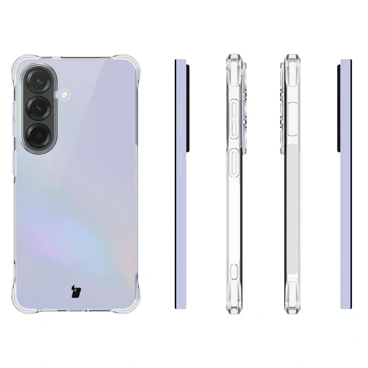 Schutzhülle + 2x gehärtetes Glas für Galaxy S26, Bizon Case Clear Pack, Transparent - Image 4