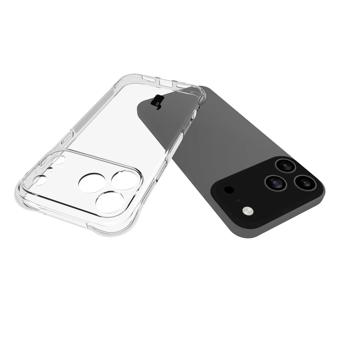 Schutzhülle + 2x gehärtetes Glas für iPhone 17 Pro Max, Bizon Case Clear Pack, Transparent - Image 5