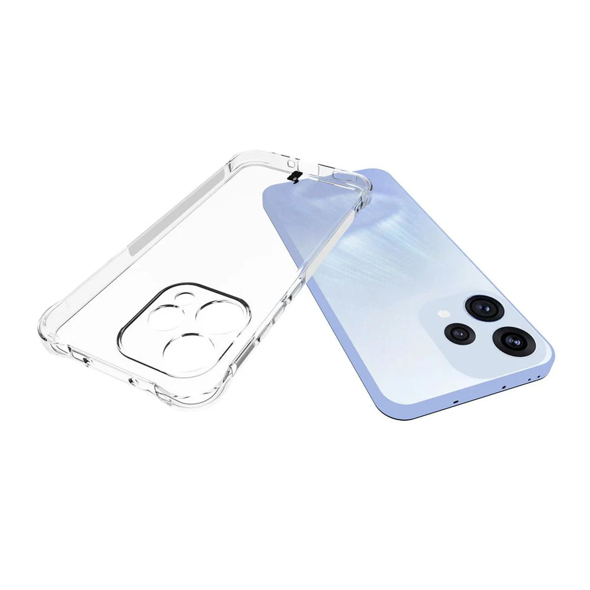 Schutzhülle + 2x gehärtetes Glas für Oppo Reno 15, Bizon Case Clear Pack, Transparent - Image 5