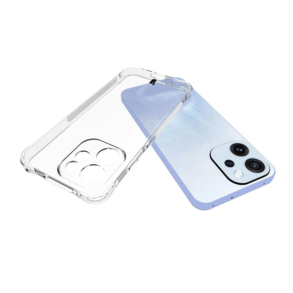 Schutzhülle + 2x gehärtetes Glas für Oppo Reno 15 F / FS, Bizon Case Clear Pack, Transparent - Image 5