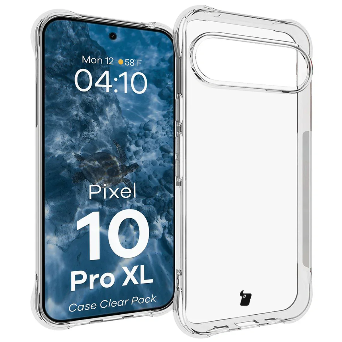 Schutzhülle + 2x gehärtetes Glas + Kameraschutz für Google Pixel 10 Pro XL, Bizon Case Clear Pack, Transparent - Image 3