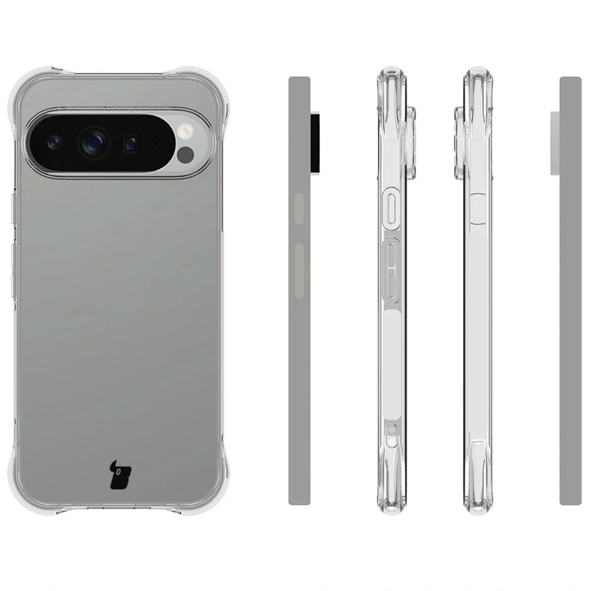 Schutzhülle + 2x gehärtetes Glas + Kameraschutz für Google Pixel 10 Pro XL, Bizon Case Clear Pack, Transparent - Image 4