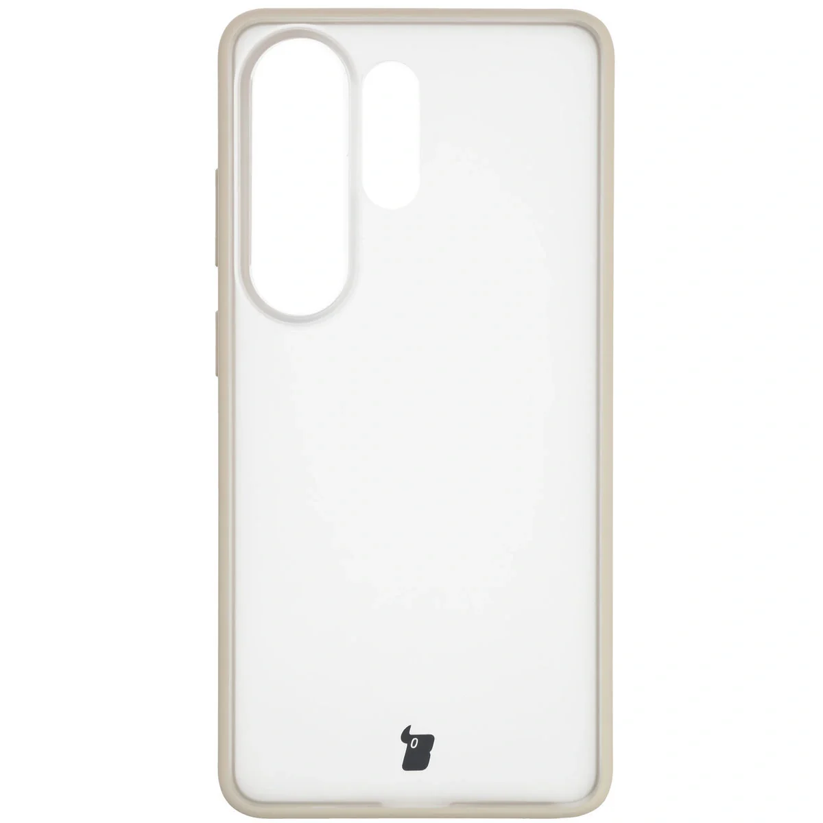 Schutzhülle + gehärtetem Glas Bizon Angelo Pack für Galaxy S26 Ultra, Getönte mit beigem Rahmen - Image 2