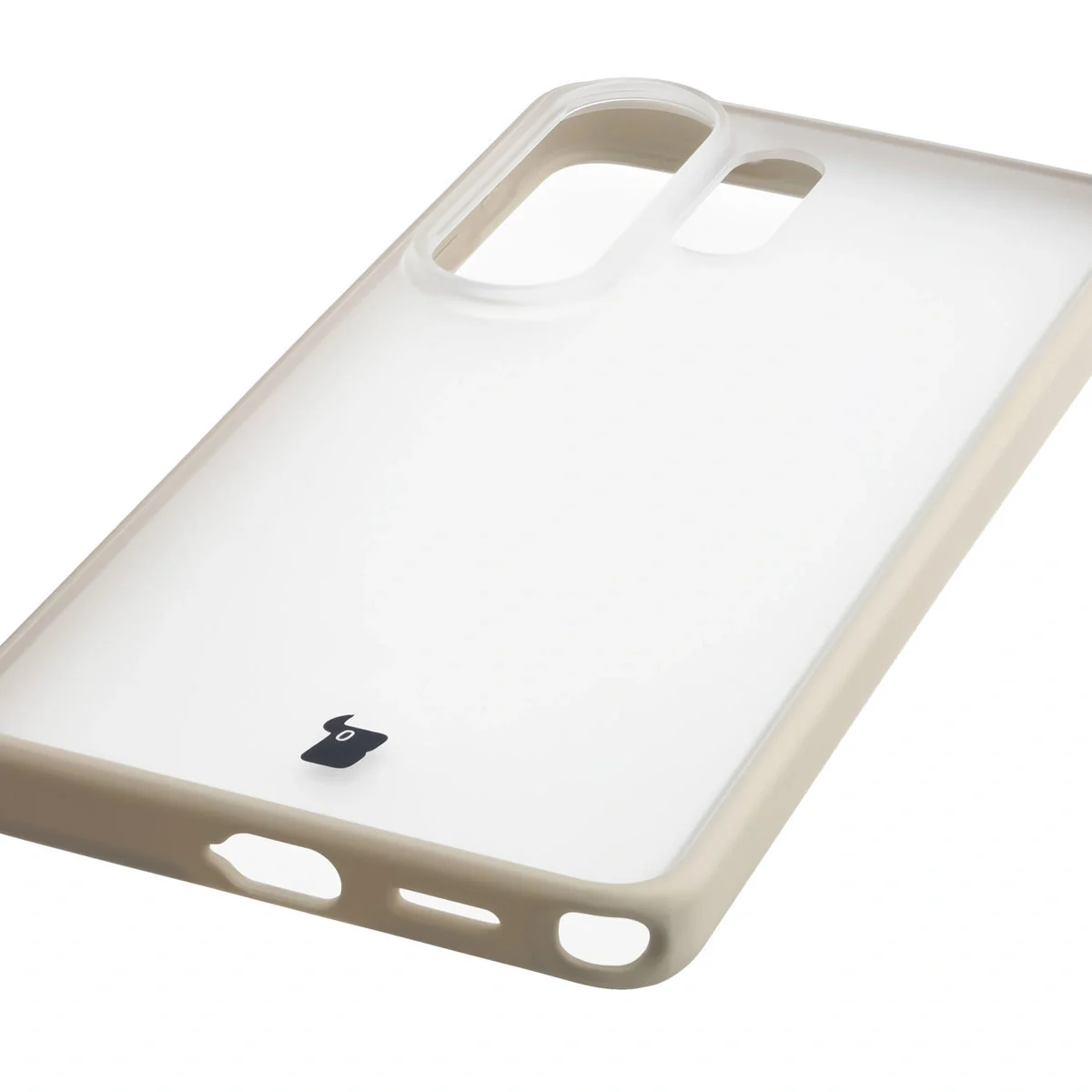 Schutzhülle + gehärtetem Glas Bizon Angelo Pack für Galaxy S26 Ultra, Getönte mit beigem Rahmen - Image 6