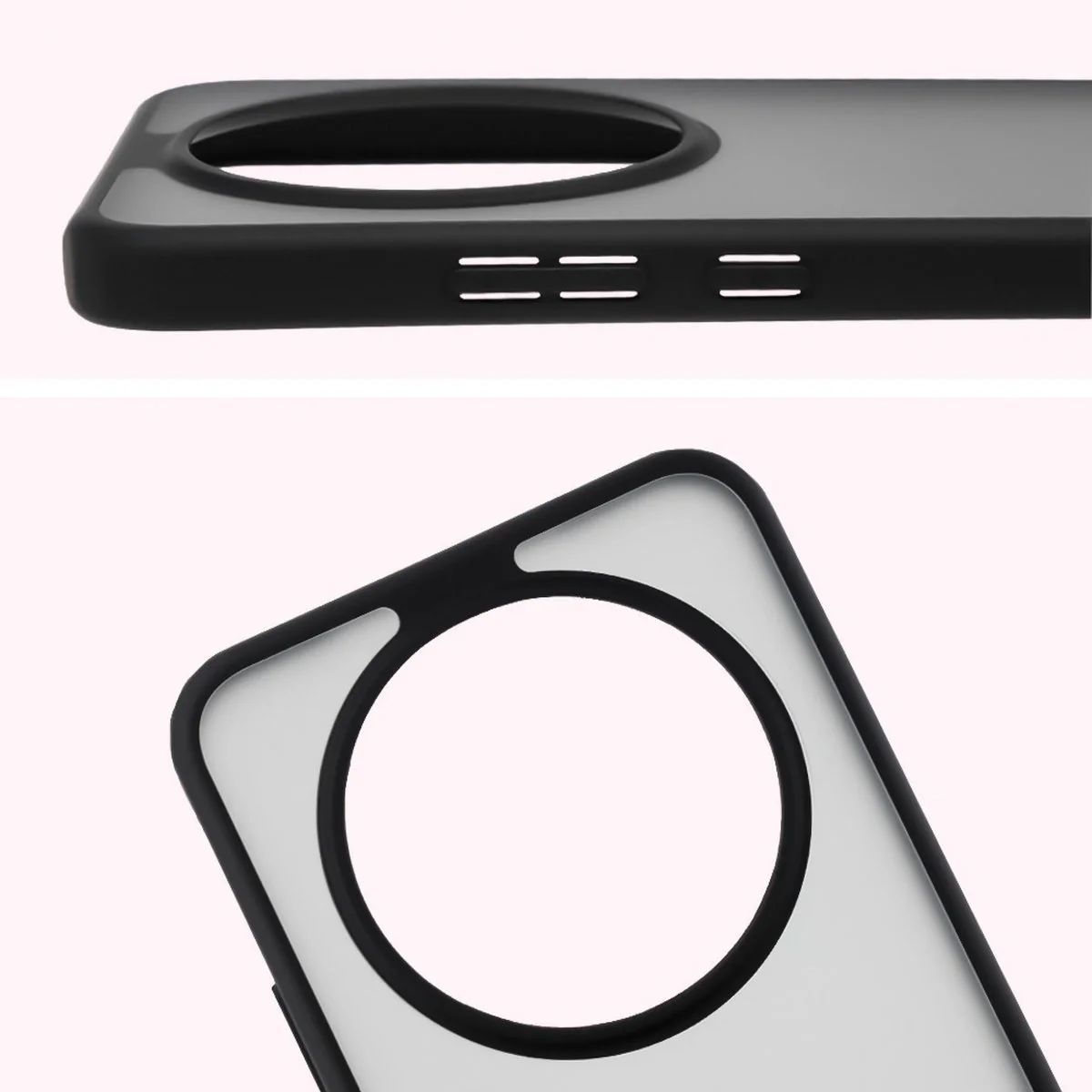 Schutzhülle + gehärtetem Glas Bizon Angelo Pack für Honor Magic8 Lite, Getönte mit schwarzem Rahmen - Image 4