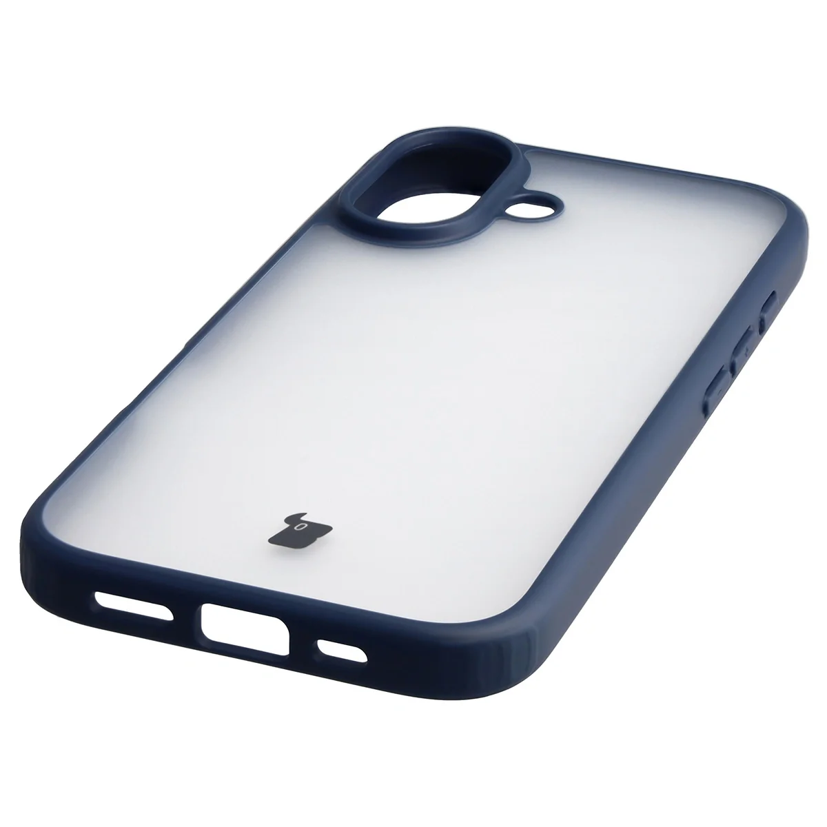 Schutzhülle + gehärtetem Glas Bizon Angelo Pack für iPhone 17, Getönte mit dunkelblauem Rahmen - Image 6