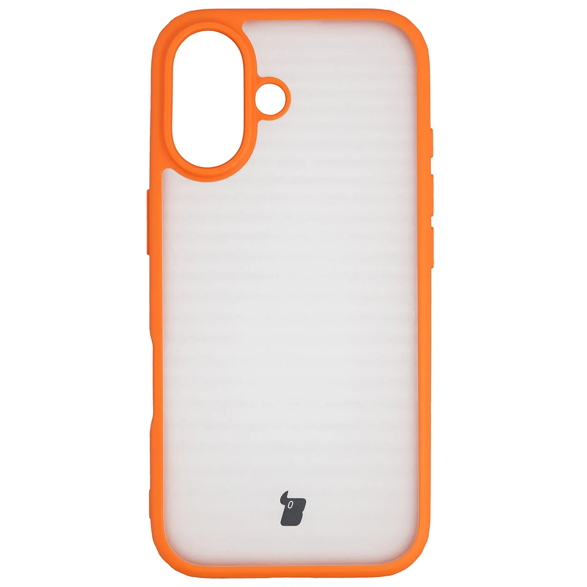 Schutzhülle + gehärtetem Glas Bizon Angelo Pack für iPhone 17, Getönte mit orangefarbenem Rahmen - Image 2